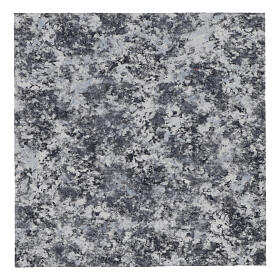 Aluminiumfolie, formbar, Steinoptik, 30 × 30 cm – für Krippenbau