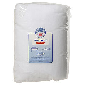 Tapete efeito neve branco para decorações natalinas 130x90 cm