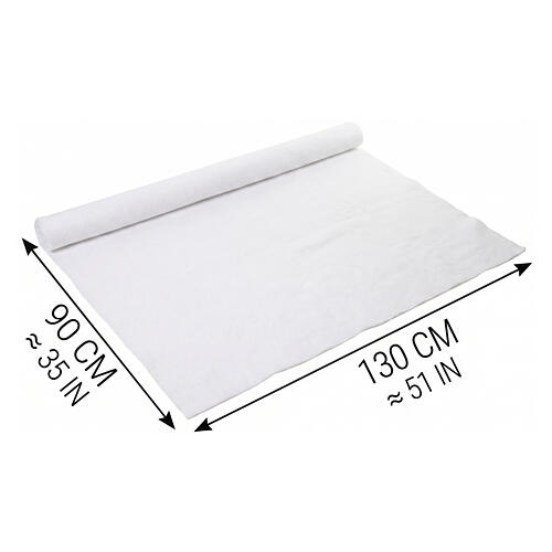 White Snow-Effect Cover for Christmas Displays, 1350x90 cm 3