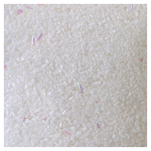 Fine decorative snow with white glitter, 1 L 2