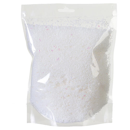 Fine decorative snow with white glitter, 1 L 3