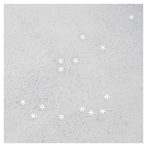 Glittered white artificial snow roll, 100x16 in 4