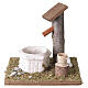 Nordic-style fountain with bucket for 16-20 cm nativity s1