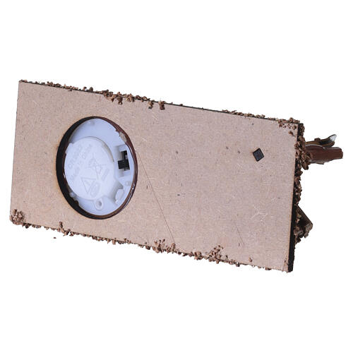 Garnek nad ogniem LED, styl nordycki, 12×12×5 cm - do szopki 10–12 cm 4