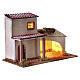 Nativity scene setting with hut 15x23x12 cm for 4 cm figures s3