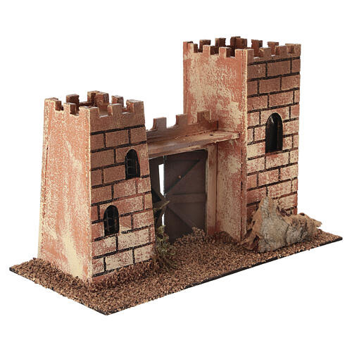 Castillo torres 14x22x10 cm belén 4 cm 2