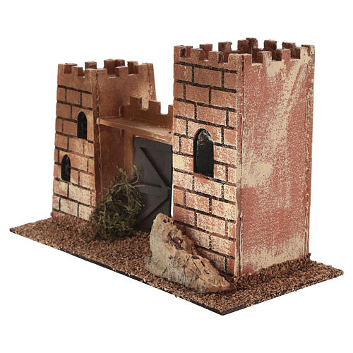 Castillo torres 14x22x10 cm belén 4 cm 3