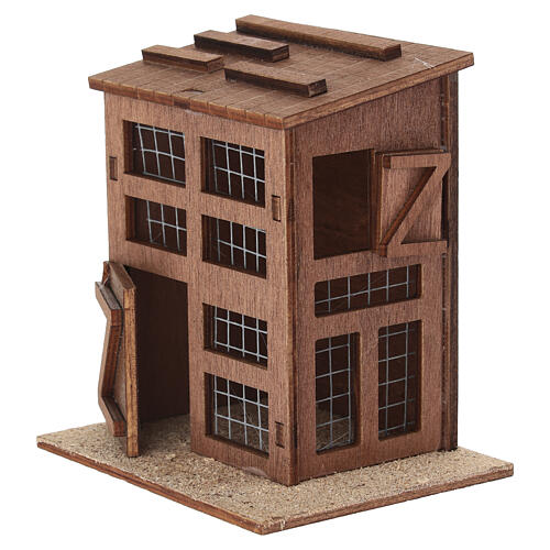 Kurnik z drzwiami, 12x10x8 cm - do szopki 8-10 cm 2