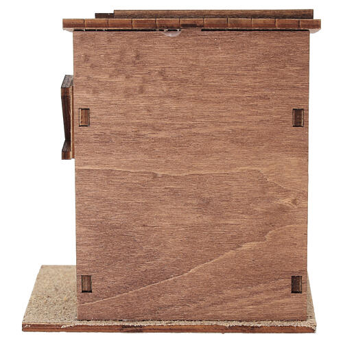 Kurnik z drzwiami, 12x10x8 cm - do szopki 8-10 cm 4