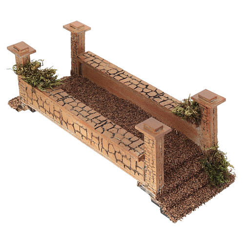Mostek z korka i drewna - 30 cm, do szopki 8–10 cm 2