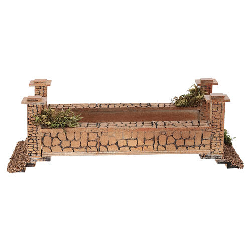 Mostek z korka i drewna - 30 cm, do szopki 8–10 cm 5