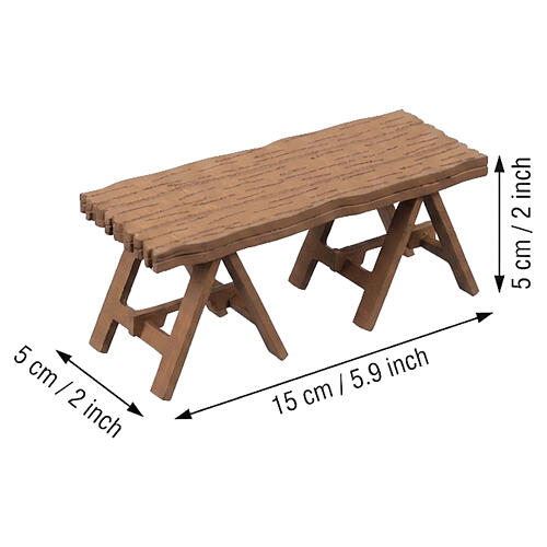 Table en résine pour crèche 10 cm 5x13x5 cm 2