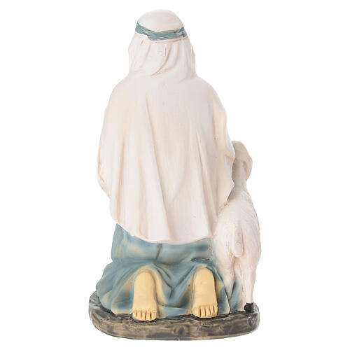 Pastore con pecora presepe 10 cm 4
