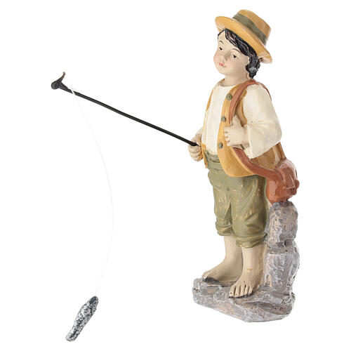 Młody rybak do szopki 10 cm 2