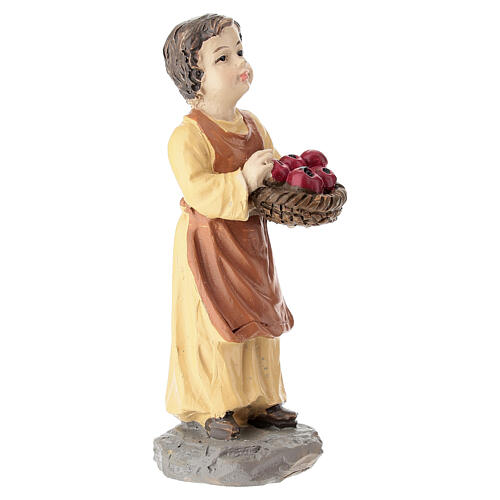 Sprzedawczyni owoców - figurka 8 cm do szopki 10 cm, żywica 2