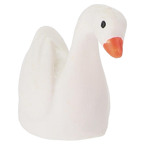 Resin white swan for 8-10 cm nativity 2