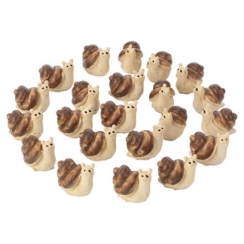 Resin snails for nativity scene 8-10 cm 3