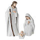 Nativité en résine, habits blancs, 8 pcs, crèche 14 cm s2