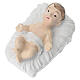 Nativité en résine, habits blancs, 8 pcs, crèche 14 cm s3
