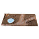 Base en bois avec lac 6x76x40 cm pour crèche 6 cm s1