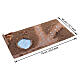 Base in legno con lago 5x75x40 cm per presepe da 6 cm s2