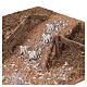 Base de madeira com lago 6x76x40 cm para presépio de 6 cm s5