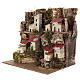 Paisaje de colina con casas madera y corcho 20x20x15 cm s2