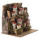 Paisaje de colina con casas madera y corcho 20x20x15 cm s3