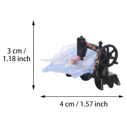 Machine à coudre en métal 2,5 cm pour crèche de 8 cm 2