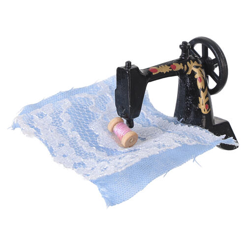 Metal sewing machine 2.5 cm for 8 cm nativity scenes 3