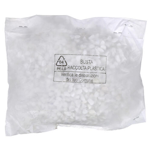 Cascalho grande branco marfim 350 g 3