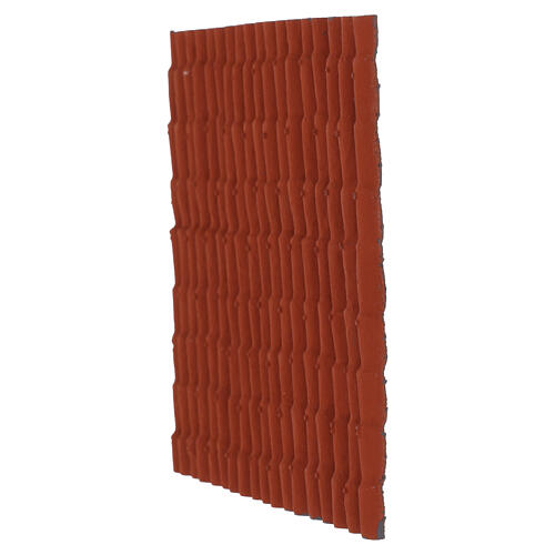 Panel tejado efecto tejas terracota 10x15 cm 2
