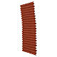 Panel tejas pequeñas rojas color terracota 15x20 cm s2