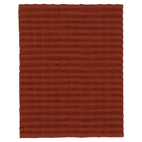 Pannello tegole piccole rosse color terracotta 15x20 cm