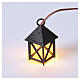 Farol en PVC h 3,5 cm luz LED cálida intermitente s3