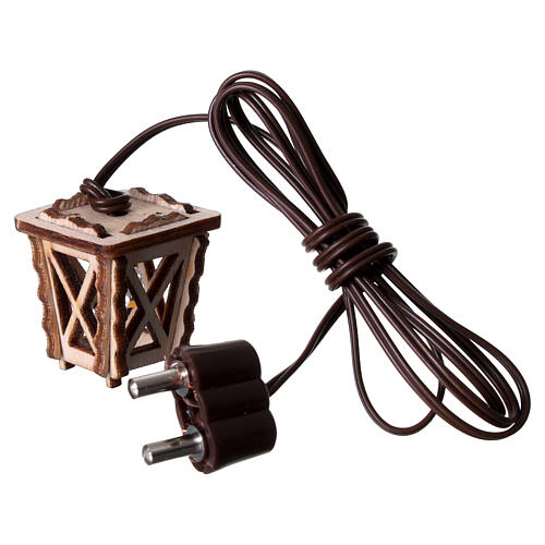 Mini linterna de madera con LED 4