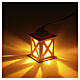 Linterna belén luz intermitente de madera 3x2x2 cm s2