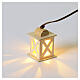 Linterna belén luz intermitente de madera 3x2x2 cm s3