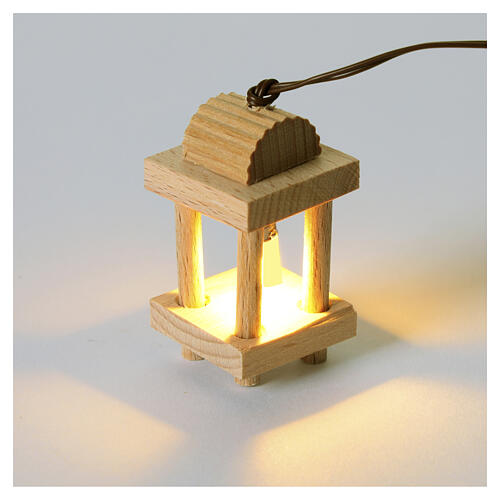 Farol de madera 4x2x2 cm belén de bricolaje 2