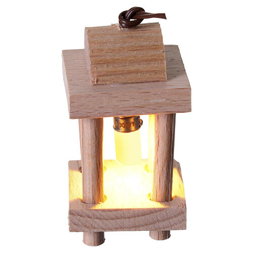 Farol de madera 4x2x2 cm belén de bricolaje 3