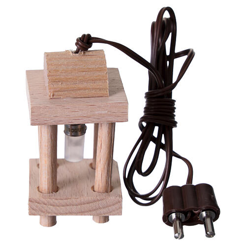 Farol de madera 4x2x2 cm belén de bricolaje 4
