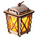 Linterna de madera belén luz parpadeante 3x1,5x1,5 cm s1