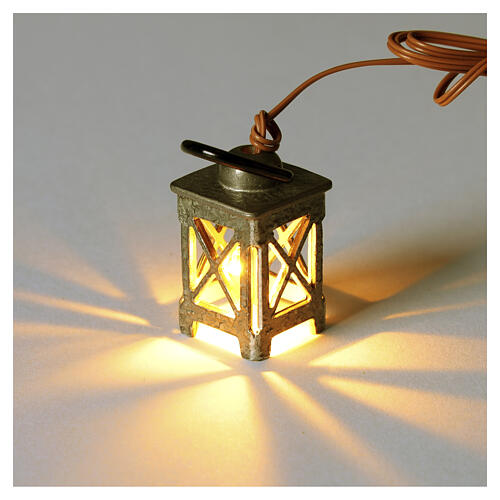 Lantern and Bonfire Nativity Kit with Fixed Light 6–8 cm 3