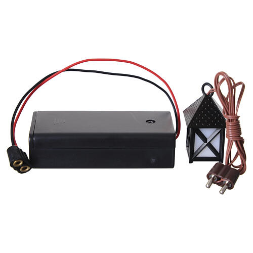 LED Nativity lantern with battery box, 3.5 V 6