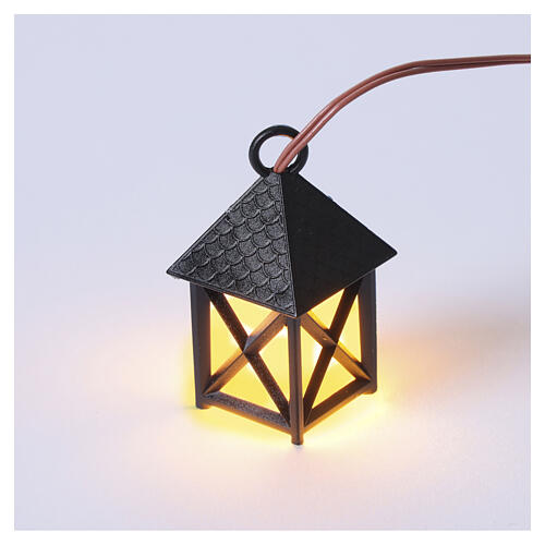 Linterna LED belén 3,5 V caja para pilas 3