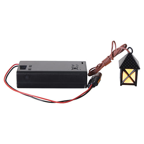 Linterna LED belén 3,5 V caja para pilas 4