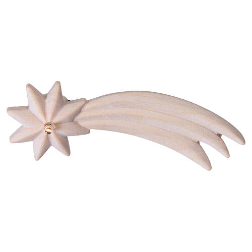 Cometa em madeira 3x9 cm com luz LED intermitente para presépio 3