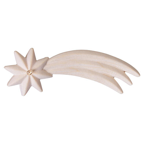 Comète en bois pour crèche 4x11 cm lumière LED 3