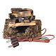 Fuoco presepe 8 cm luce rossa tremolante s3