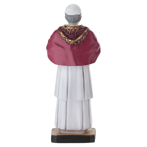 Statuette du Pape Léon XIV 13 cm résine colorée 4